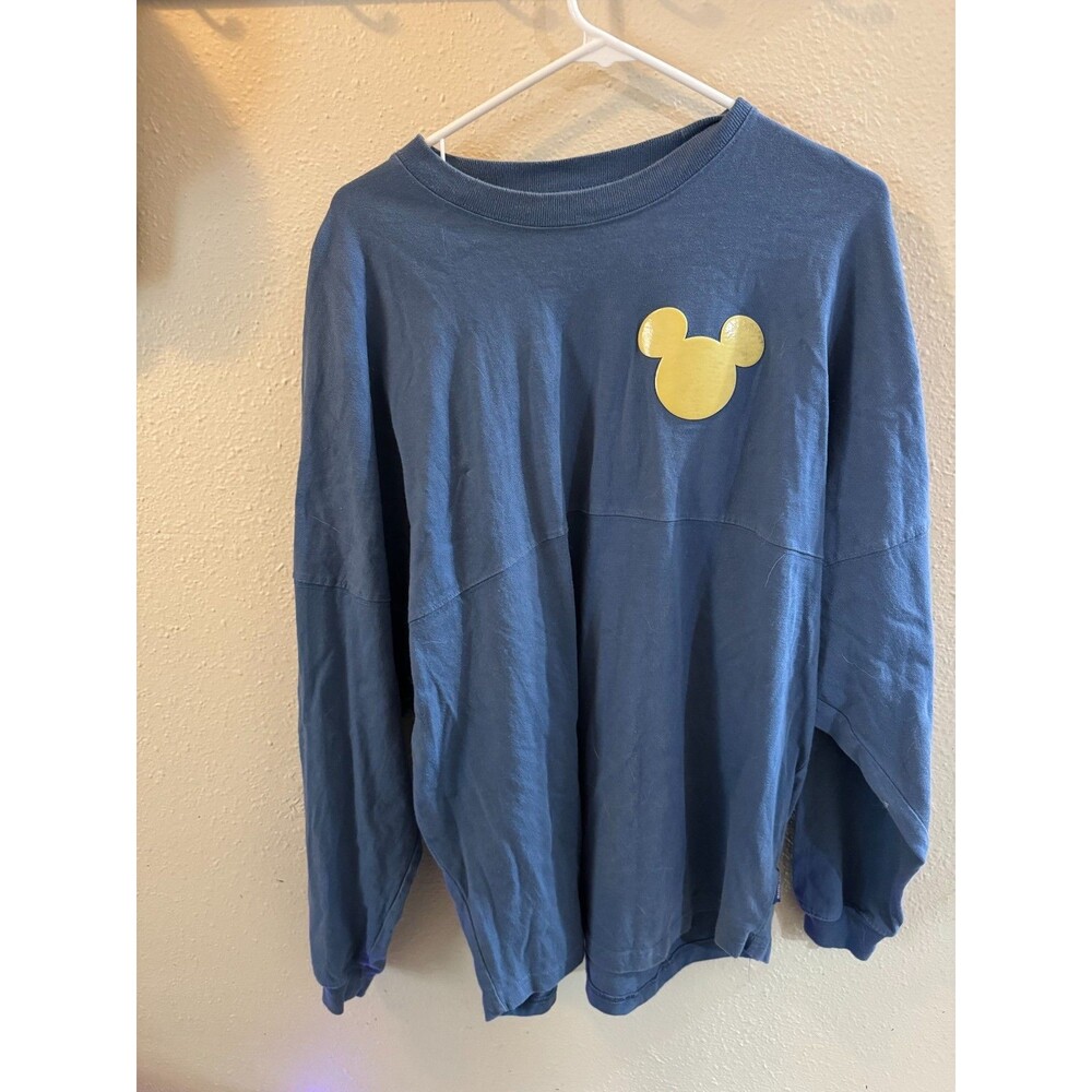Disneyland Resort Spirit Jersey Large Blue Gold Mickey Mouse Disney Parks L